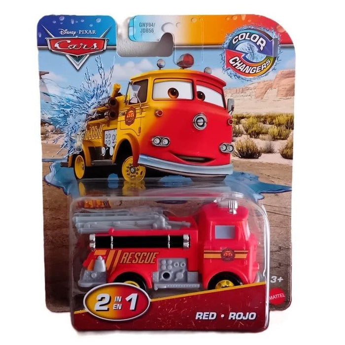 Cars de Disney y Pixar Color Changers Speelgoedvoertuig, rood, voor kinderen vanaf 3 jaar