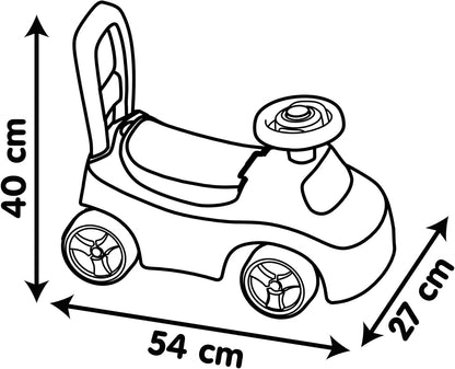 Smoby - Smoby  Loopauto Rood