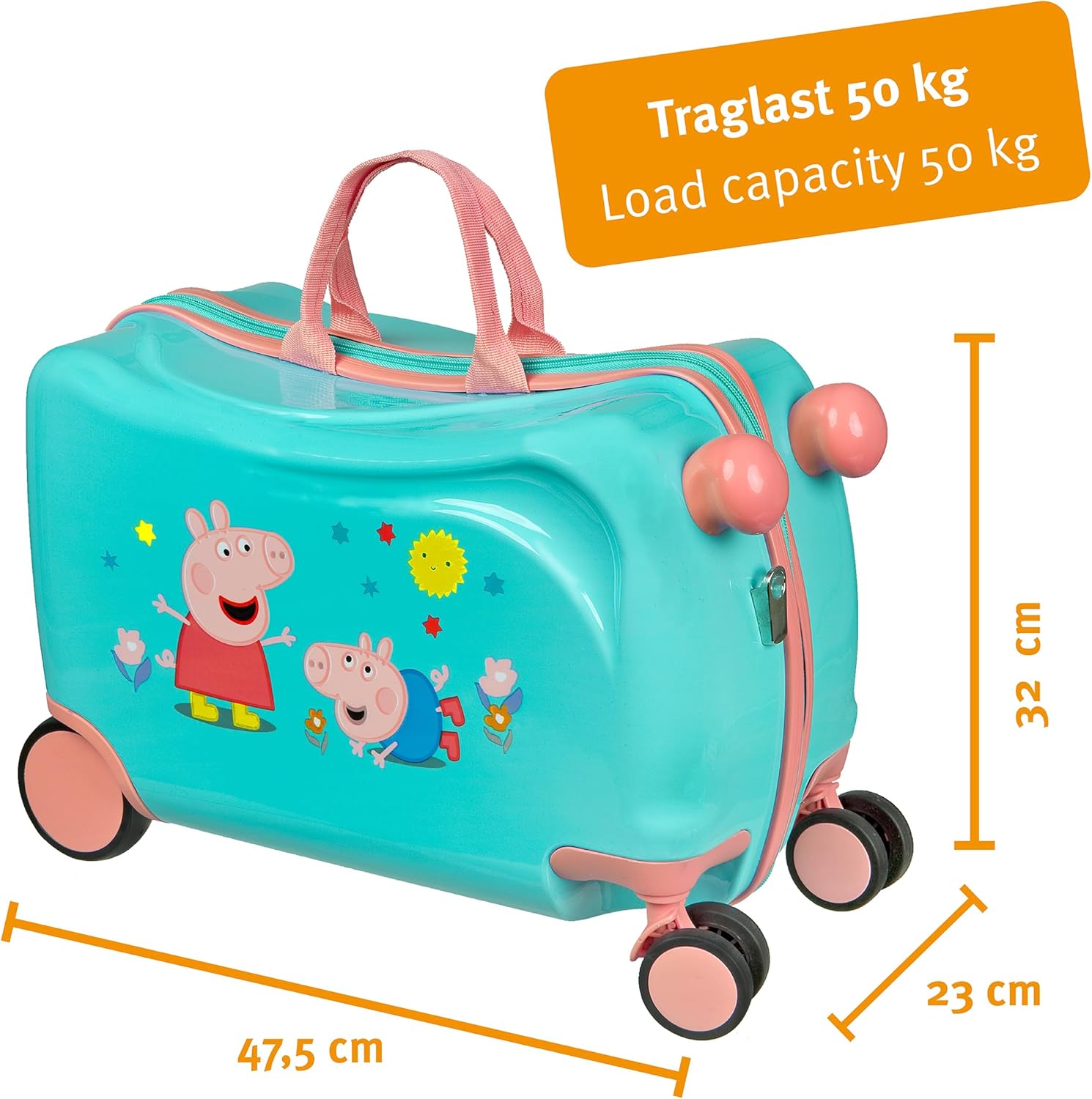 Undercover - Trolleykoffer Ride-on Peppa Pig