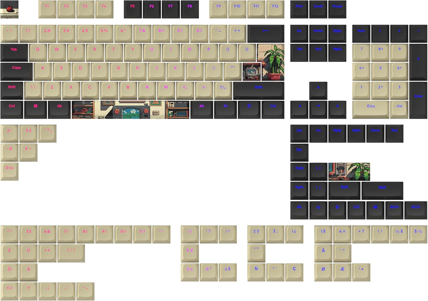 Dark Project - Keycaps Sets - Arcade