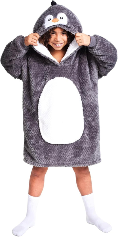 Noxxiez - Noxxiez Knuffel Hoodie Medium Trui Pinguin tot 160cm
