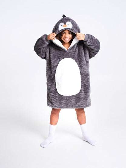 Noxxiez - Noxxiez Knuffel Hoodie Medium Trui Pinguin tot 160cm