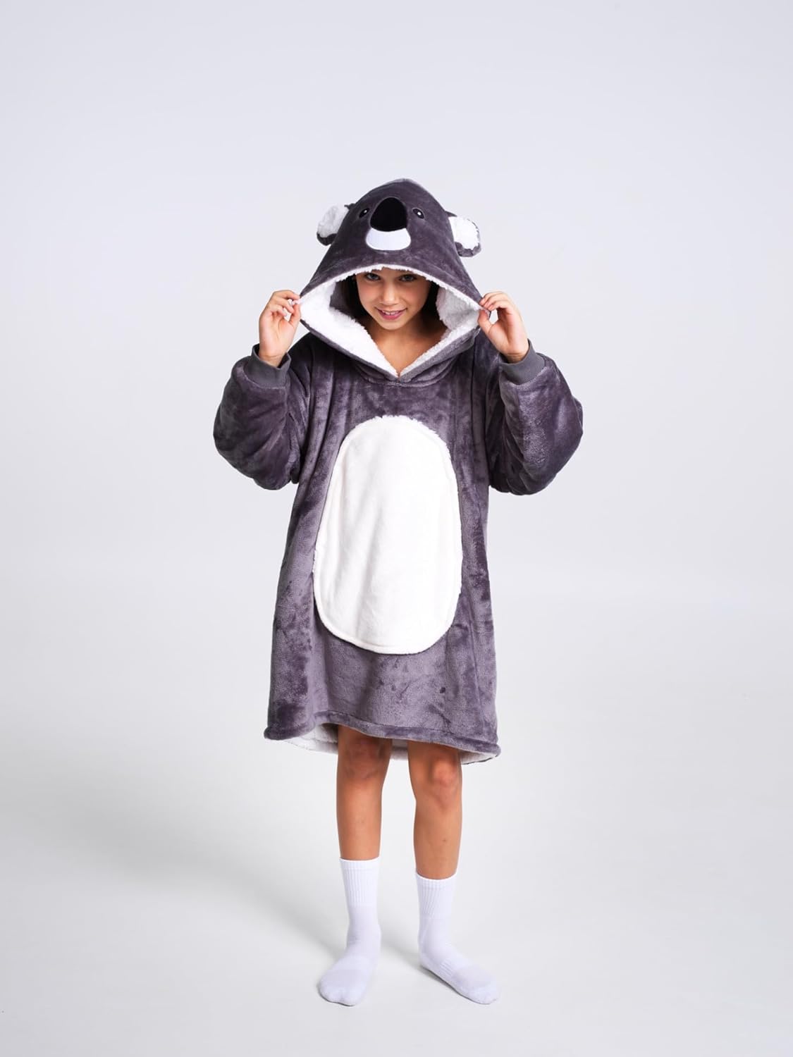 Noxxiez - Noxxiez Knuffel Hoodie Medium Trui Koala  Kinderen tot 160cm