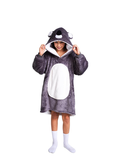 Noxxiez - Noxxiez Knuffel Hoodie Medium Trui Koala  Kinderen tot 160cm