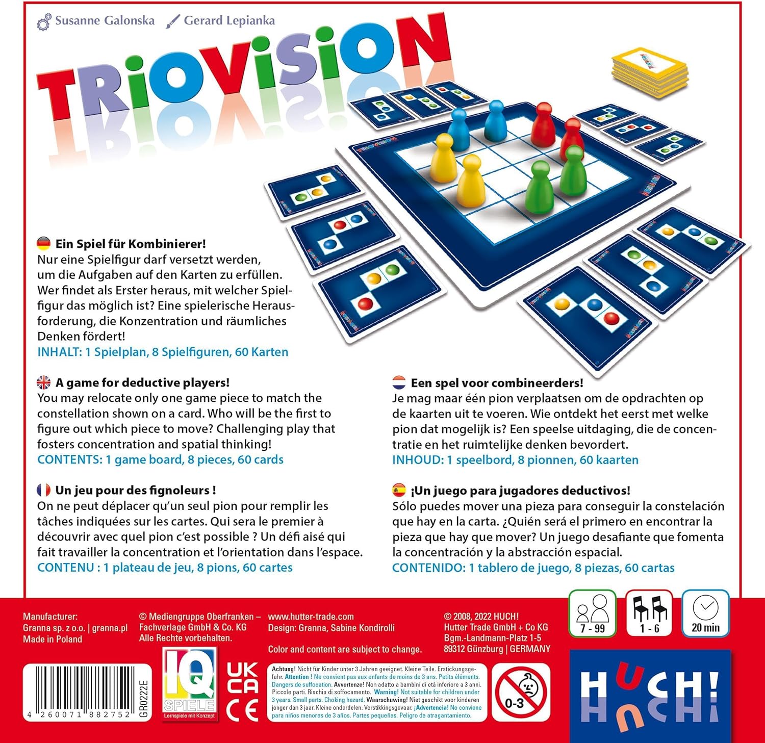 HUCH! Triovision Logic Game