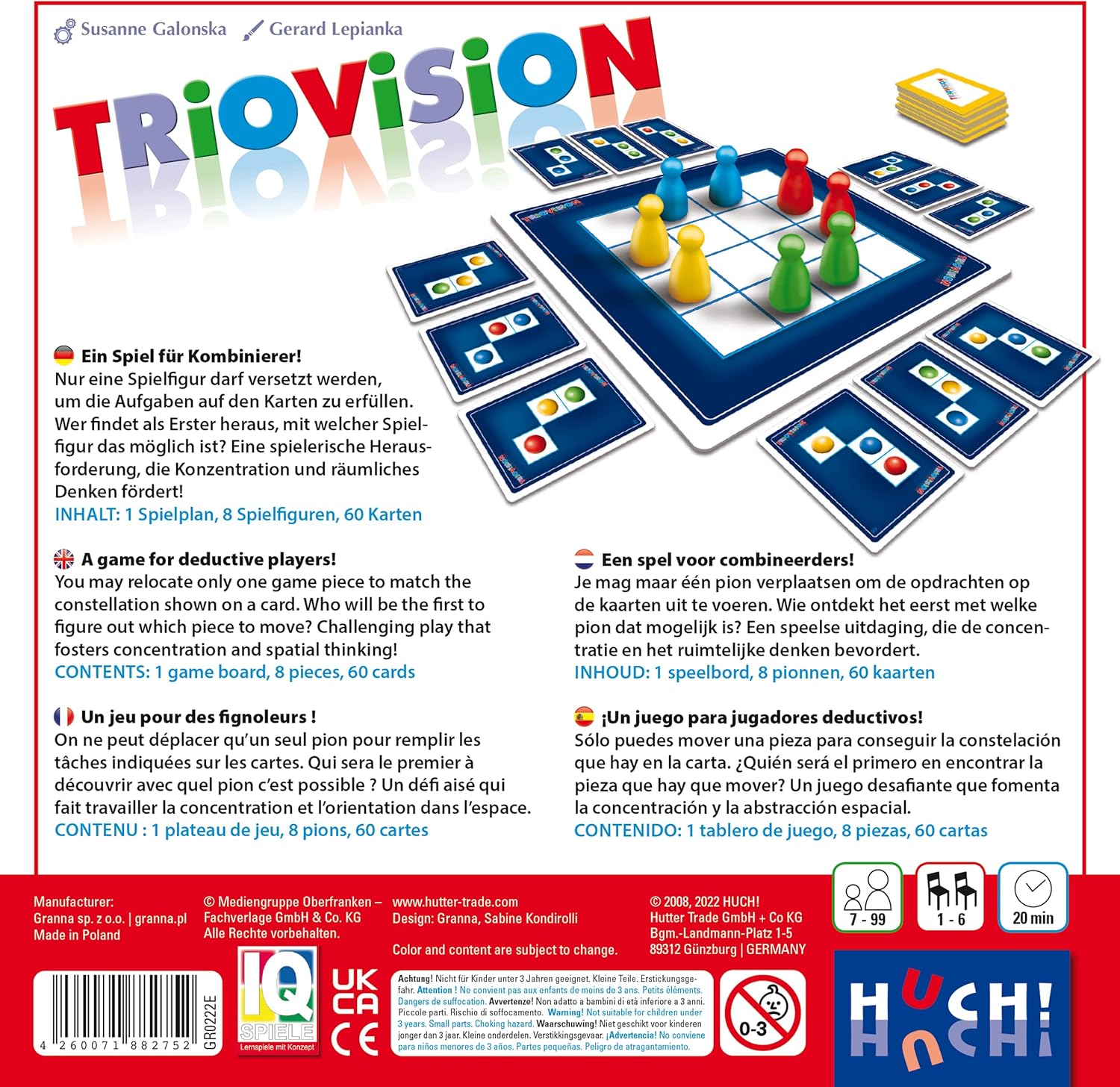 HUCH! Triovision Logic Game