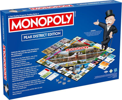 Winning Moves Peak District Regional Monopoly Board Game ideal for 2–6 players aged 8 and up.