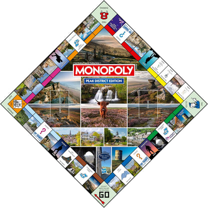 Winning Moves Peak District Regional Monopoly Board Game ideal for 2–6 players aged 8 and up.