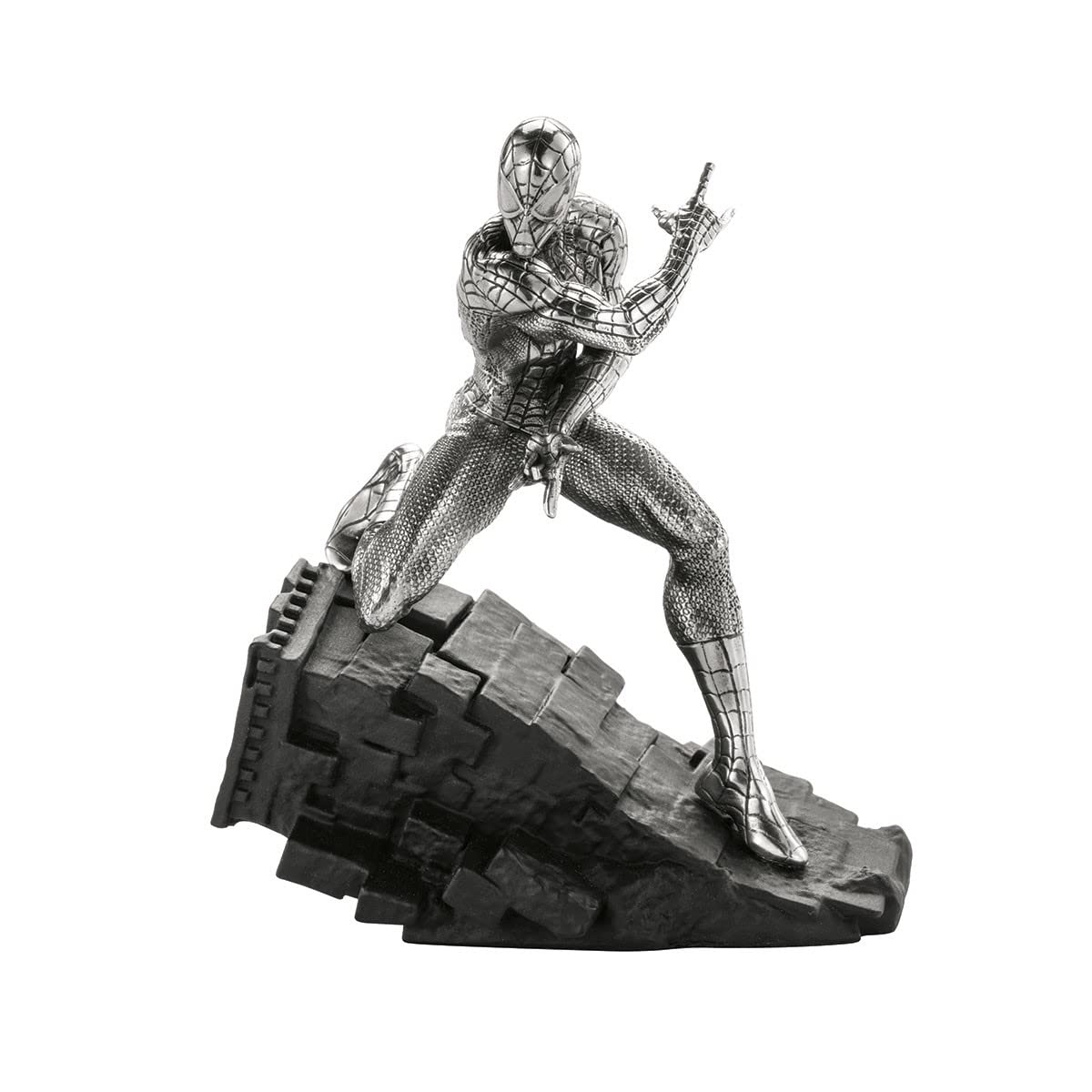 Royal Selangor Hand Finished Marvel Collection Pewter Spider-Man Webslinger Figurine