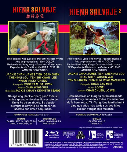 The Fearless Hyena / Fearless Hyena 2 ( Xiao quan guai zhao / Long teng hu yue )  (Blu-Ray