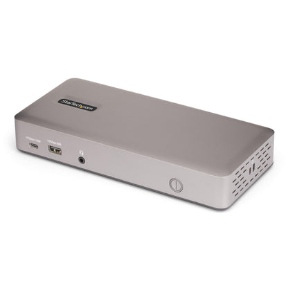 StarTech.com USB-C Docking Station (USB4), Triple 4K 60Hz Monitors, Up to 100W Laptop Charging, 2.5GbE, Driverless, Not macOS Compatible