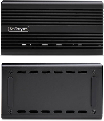 StarTech.com USB4 M.2 NVMe Enclosure, 40Gbps, External USB-C/Thunderbolt NVMe SSD Enclosure, Aluminum Heatsink Case, B+M/M-Key
