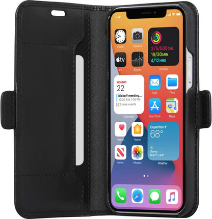 dbramante1928 Copenhagen Slim - iPhone 12 mini 5.4" - Black - Handcrafted from full-grain leather.
