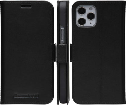 dbramante1928 Copenhagen Slim - iPhone 12 mini 5.4" - Black - Handcrafted from full-grain leather.