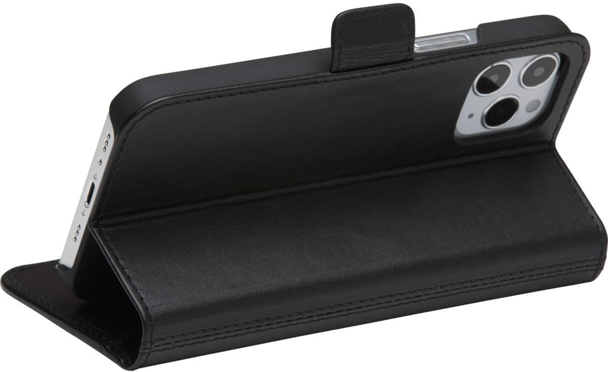 dbramante1928 Copenhagen Slim - iPhone 12 mini 5.4" - Black - Handcrafted from full-grain leather.