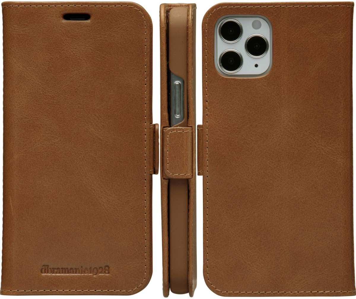 dbramante1928 Copenhagen Slim - iPhone 12 mini 5.4" - Black - Handcrafted from full-grain leather.