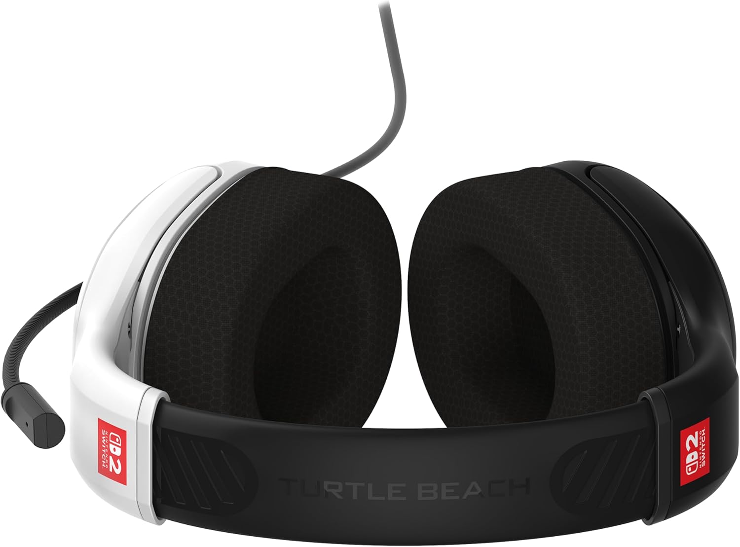 Turtle Beach Airlite Fit Black and White Wired Gaming Headset Officially Licensed for Nintendo Switch 2 and Nintendo Switch, and Nintendo Switch OLED – Flip-to-Mute Mic, Over-Ear Premium Comfort
