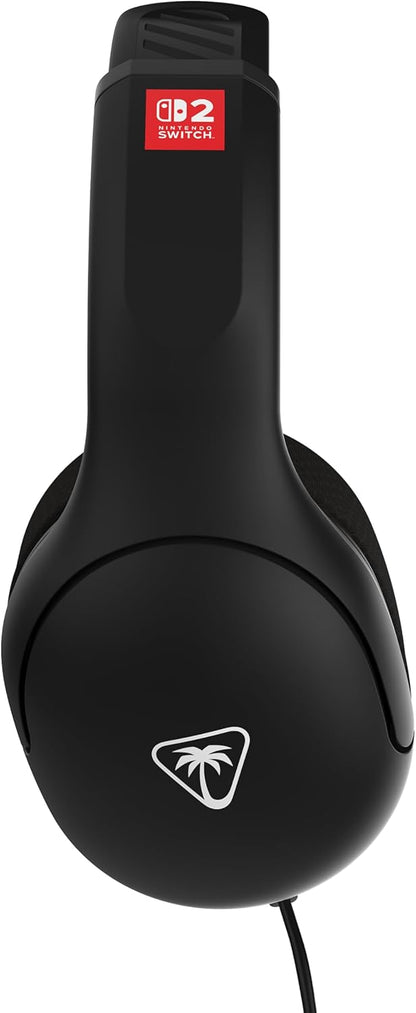Turtle Beach Airlite Fit Black and White Wired Gaming Headset Officially Licensed for Nintendo Switch 2 and Nintendo Switch, and Nintendo Switch OLED – Flip-to-Mute Mic, Over-Ear Premium Comfort
