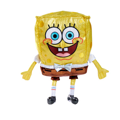 Sponge Bob Anniversary Plush 30 cm Sparkly SpongeBob Plush in Honor of the 25th Anniversary of the TV Series, Suitable for Children from First Months of Life