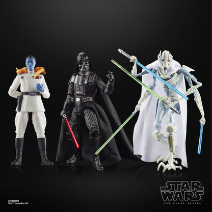 Star Wars The Black Series Darth Vader, Grand Admiral Thrawn, General Grievous Collectible 6 Inch Action Figure 3-Pack