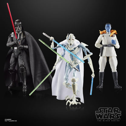 Star Wars The Black Series Darth Vader, Grand Admiral Thrawn, General Grievous Collectible 6 Inch Action Figure 3-Pack