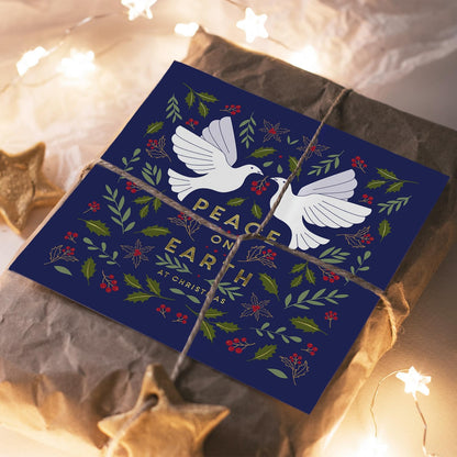Compassion Christmas Card: Peace Doves (pack of 10