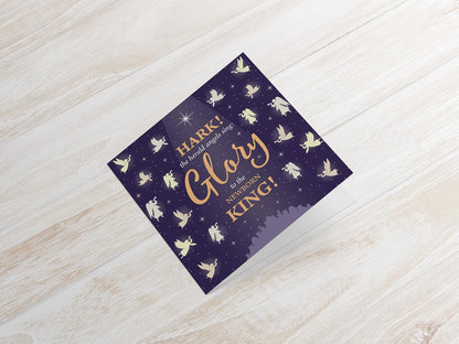 Christmas Cards with Angels Design, Pack of 10, 150 x 150 mm, Supporting Compassion UK