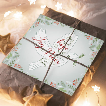 Compassion Charity Christmas Cards, Joy and Peace Dove Design, 150 x 150mm, Pack of 10