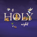 Christmas Cards with O Holy Night Design, 150 x 150mm, Pack of 10, Purple