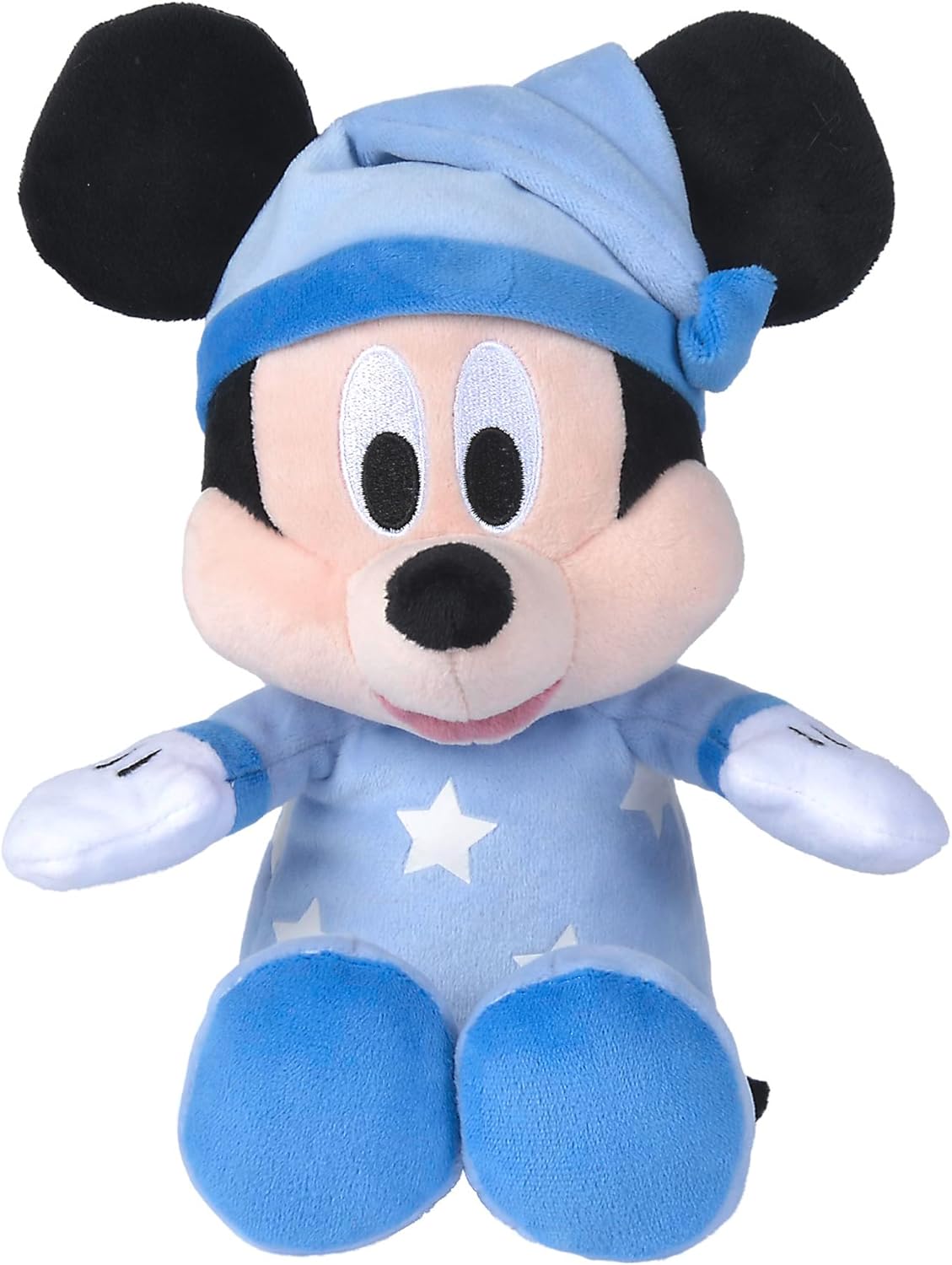 Simba Disney Topolino Sleep Well, 6315870349, +0 mesi, la tutina si illumina al buio, 25 cm,Azzurro