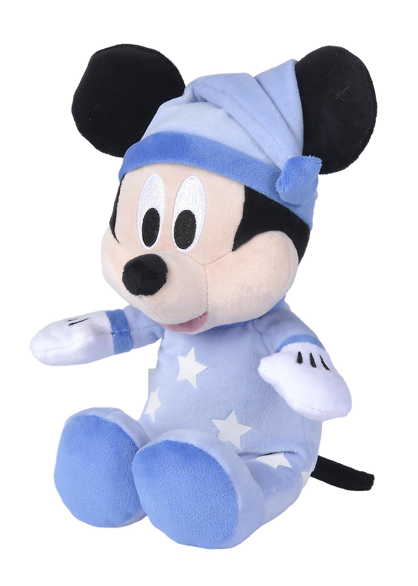Simba Disney Topolino Sleep Well, 6315870349, +0 mesi, la tutina si illumina al buio, 25 cm,Azzurro