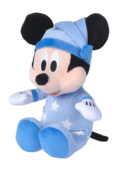Simba Disney Topolino Sleep Well, 6315870349, +0 mesi, la tutina si illumina al buio, 25 cm,Azzurro