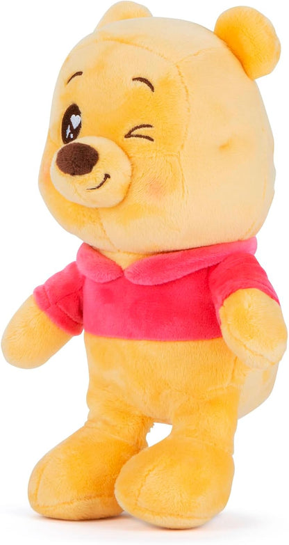 Disney Winnie The Pooh 25cm Plush with Twinkle Eyes, cuddly soft toy for kids and adults for birthday and gift, from 0 years