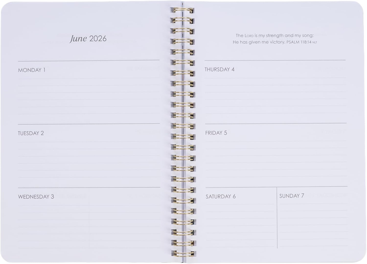 Christian Art Gifts Agenda 2026 compatta a spirale, 12 mesi, da donna: Be Still & Know, incoraggiare le scritture, pianificazione quotidiana, organizzazione, promemoria, appuntamenti, grazioso