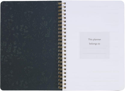 Christian Art Gifts Agenda 2026 compatta a spirale, 12 mesi, da donna: I Know the Plans Incouraging Scripture, pianificazione quotidiana, appuntamenti, vacanze, promemoria, verde scuro e rosa