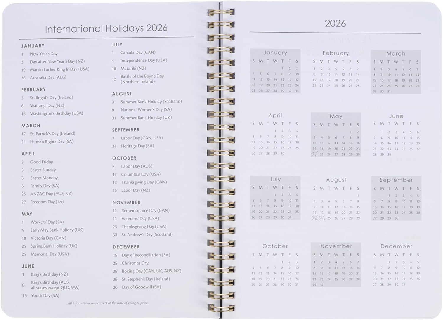 Christian Art Gifts Agenda 2026 compatta a spirale, 12 mesi, da donna: I Know the Plans Incouraging Scripture, pianificazione quotidiana, appuntamenti, vacanze, promemoria, verde scuro e rosa