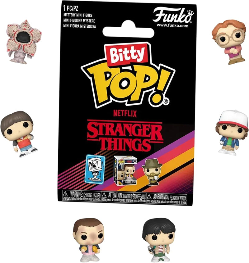 Funko Bitty Pop! Singles: ST - 0.9 Inch (2.2 Cm) - Stranger Things (TV) Collectable - Stackable Display Shelf Included - Gift Idea