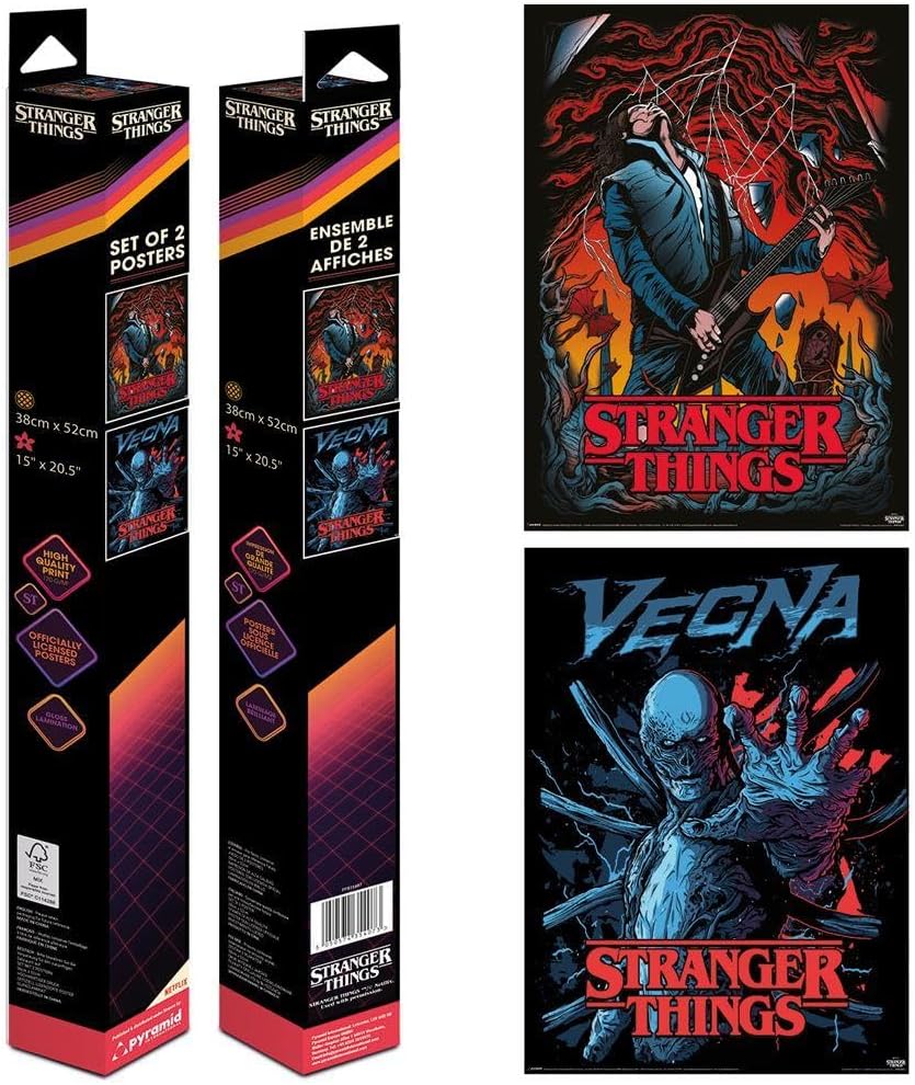 Pyramid Stranger Things Eddie Vecna Poster Set in Box