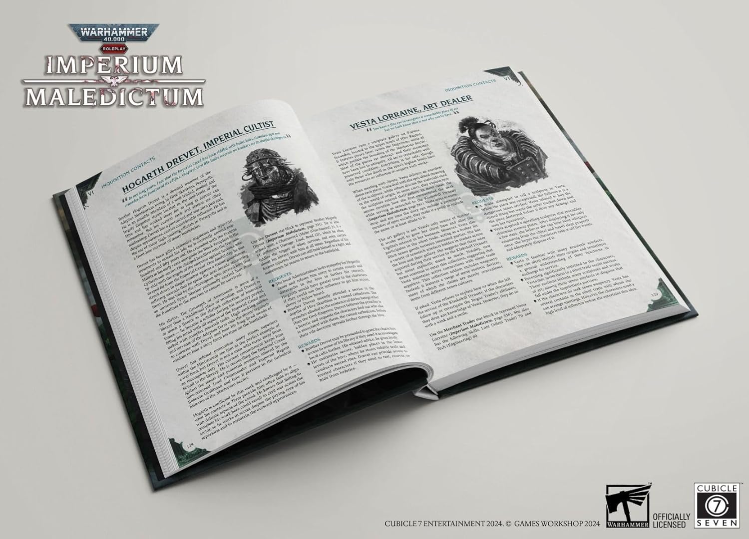 Warhammer 40,000 Roleplay: Imperium Maledictum – Inquisition GM’s Guide | Cubicle 7 RPG Hardcover