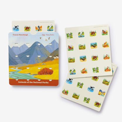 Animals of the National Parks Travel Matching Game