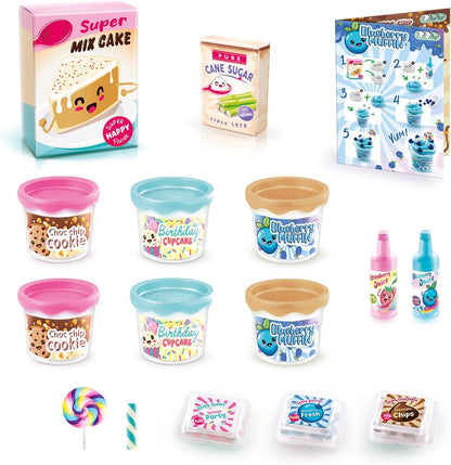 So Slime Yummy Twist & Slime 3 Pack. 3 Scrumptious Recipes to Create. Mix and swirl the yummy slime in three sweet themes: Birthday Cupcake, Strawberry Cake, and Blueberry Muffin!