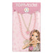 Topmodel - Double Layer Necklace Leoheart - Gold, Pink, White, Red - 46.5 Cm + 5 Cm