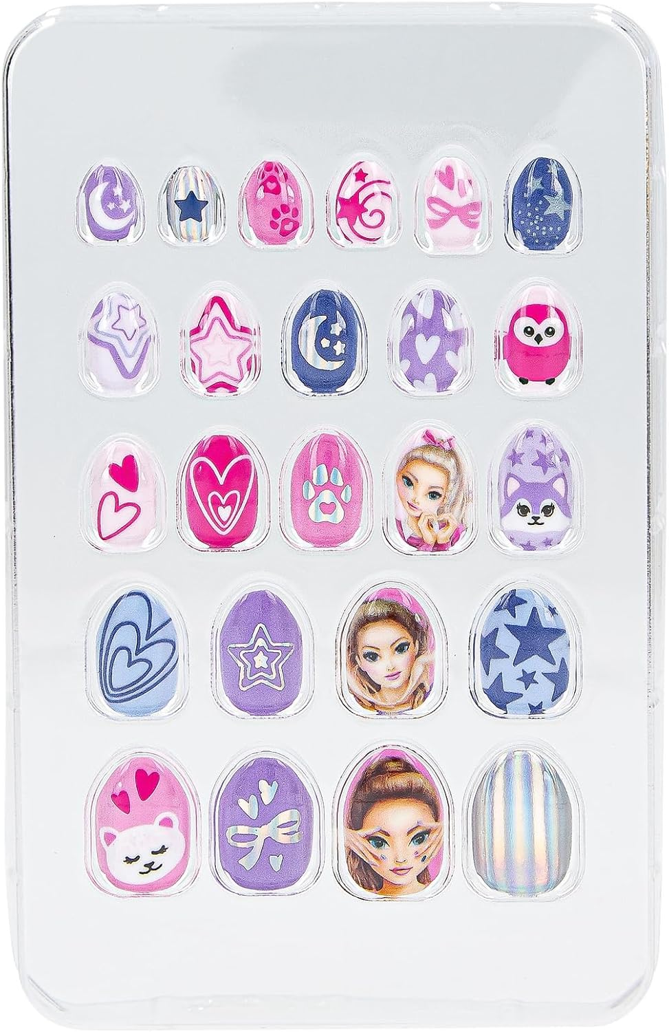 Topmodel - Artificial Nails Beauty And Me - Pink And Purple