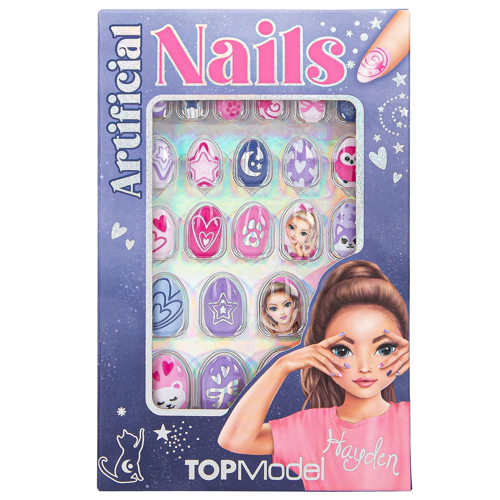 Topmodel - Artificial Nails Beauty And Me - Pink And Purple