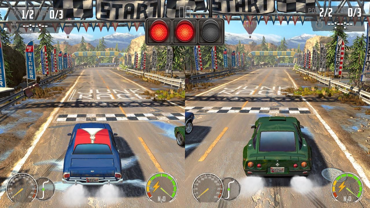 Maxx Tech Turbo Boost Racing Kit for Switch 2 & 1 - Includes: Turbo Boost Racing downloadable code in box; 2x Turbo LED Racing Wheels