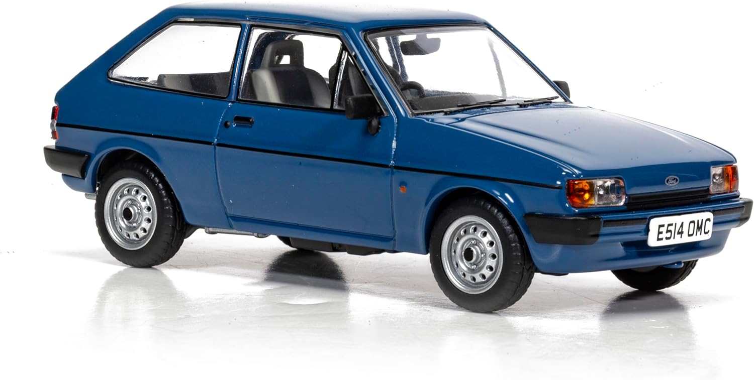 Corgi VA14402 Ford Fiesta Mk2 1.1 Popular Plus, Maritime Blue, Die-cast model for ages 14+, for adults and collectors