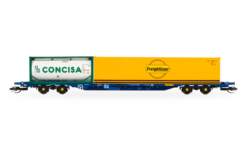 Hornby TT TT6031 Touax KFA Container Wagon with 1x20 & 1x40 Containers