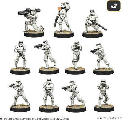 Asmodee | Star Wars: Legion - Galactic Empire Starter Set | Board Game | Ages 14+ | 2 Players | 90+ Minutes Playing Time