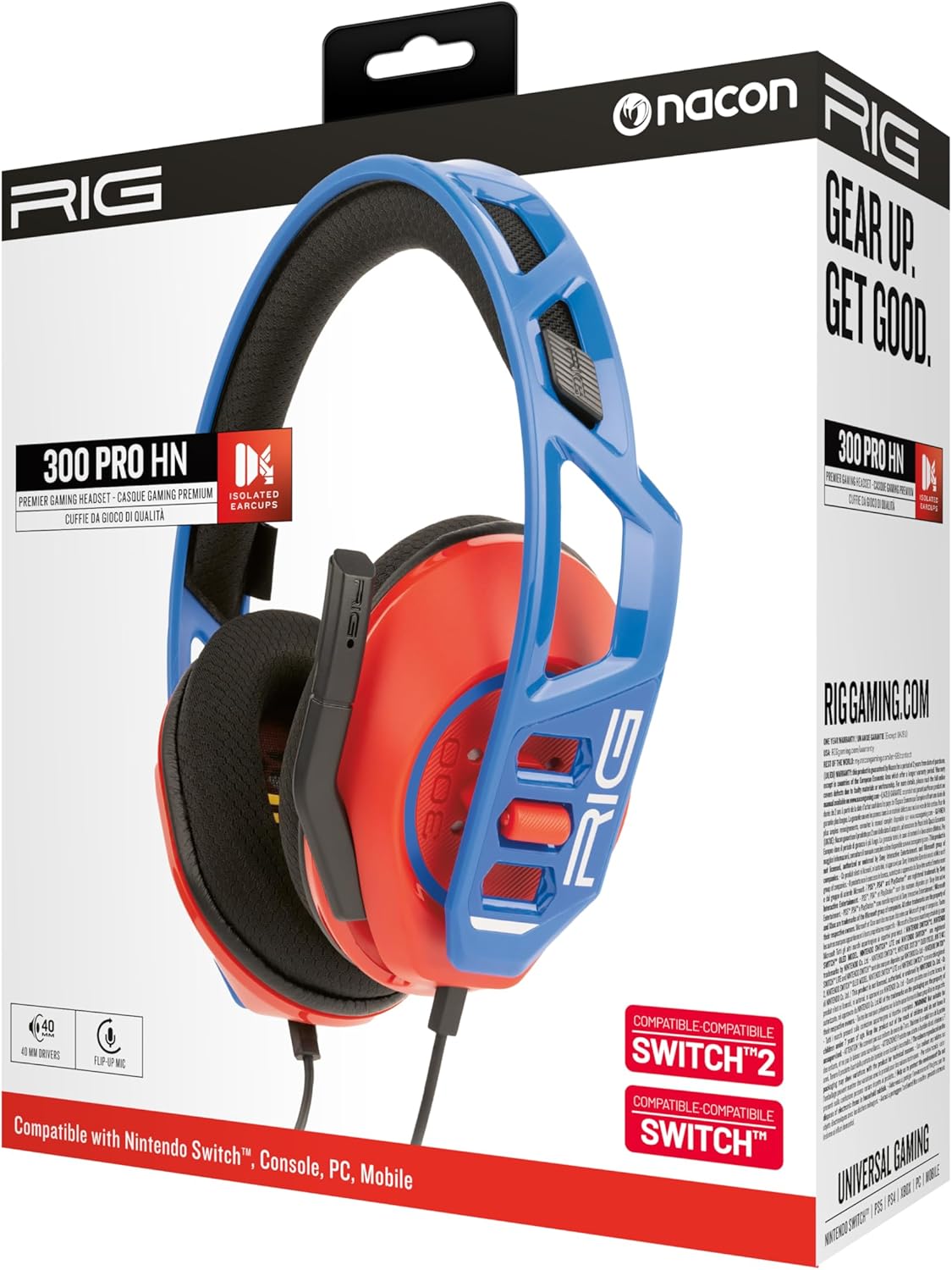 Headphones Nacon Rig300Prohnr+B