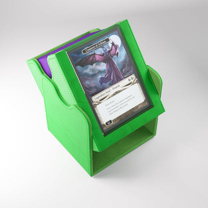 Gamegenic | Squire Plus 100+ XL Convertible Green Commander Deck Box | Card Holder